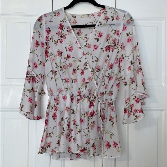 Floral Cinched Blouse - Picture 1 of 2